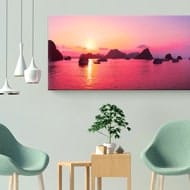 Panorama foto op canvas
